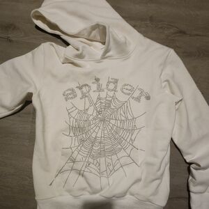 White spider hoodie